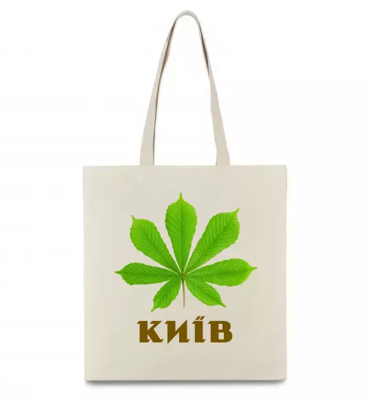 Эко-сумка Київ каштан Бежевый фото