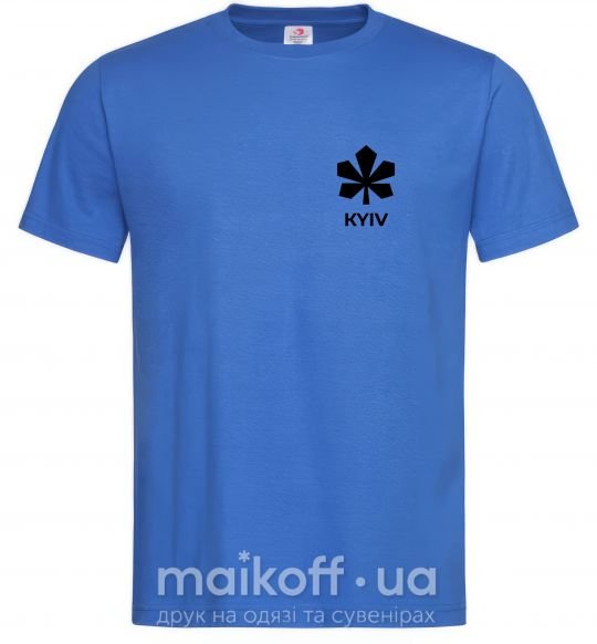 Мужская футболка Київ каштан емблема Ярко-синий фото