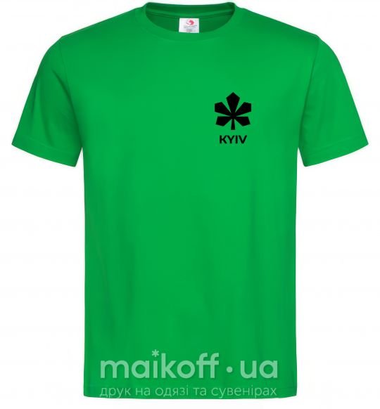 Мужская футболка Київ каштан емблема Зеленый фото