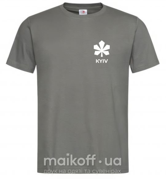 Чоловіча футболка Київ каштан емблема Графіт фото