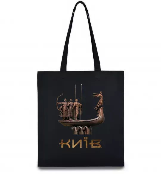 Еко-сумка Київ Кий Щек Хорив Чорний фото