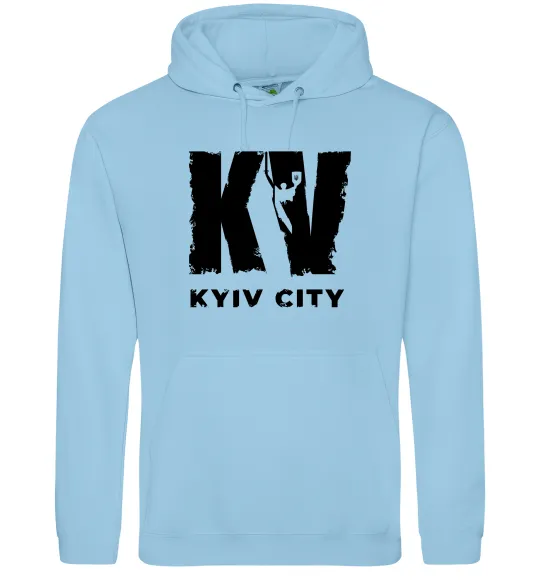 Чоловіча толстовка (худі) KV Kyiv City Блакитний фото