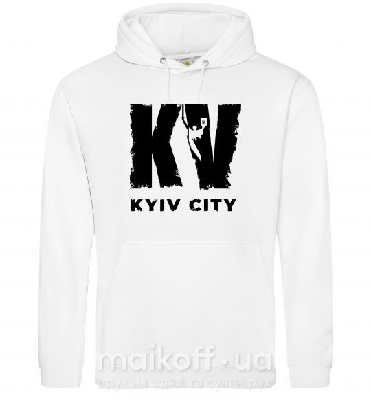 Женская толстовка (худи) KV Kyiv City Белый фото