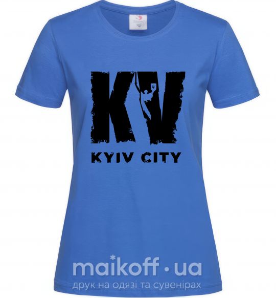 Женская футболка KV Kyiv City Ярко-синий фото