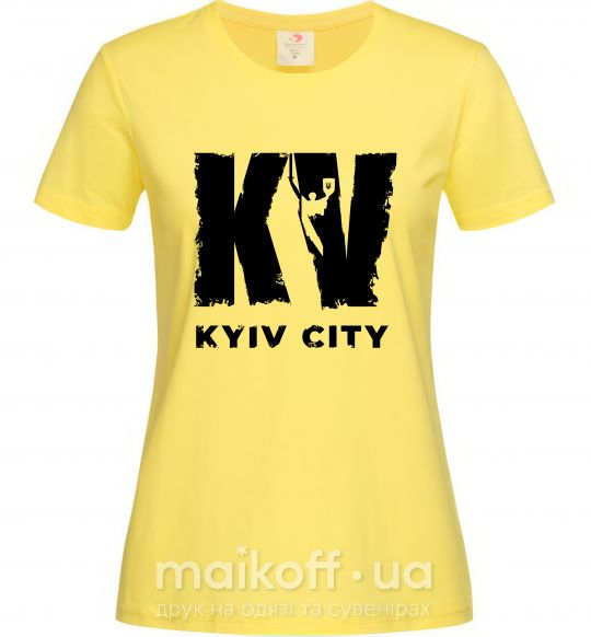 Женская футболка KV Kyiv City Лимонный фото