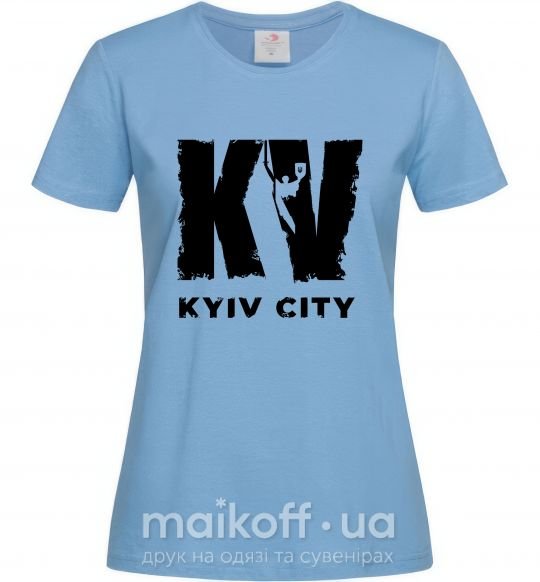 Женская футболка KV Kyiv City Голубой фото