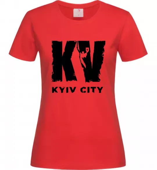 Женская футболка KV Kyiv City Красный фото