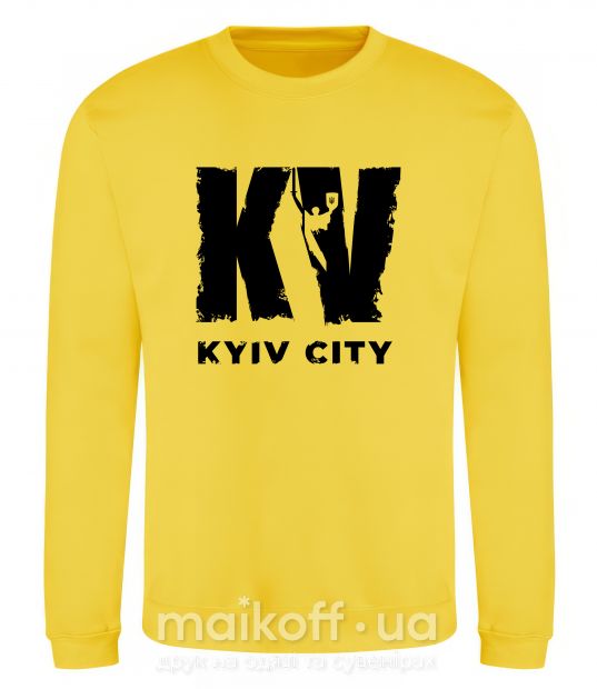 Світшот KV Kyiv City Сонячно жовтий фото