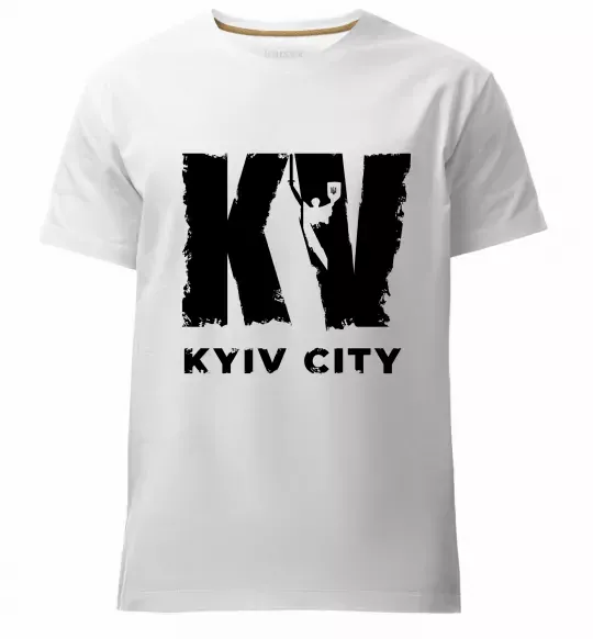 Мужская премиум футболка KV Kyiv City Белый фото