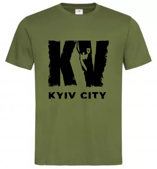 Мужская футболка KV Kyiv City Оливковый фото