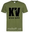 Чоловіча футболка KV Kyiv City Оливковий фото