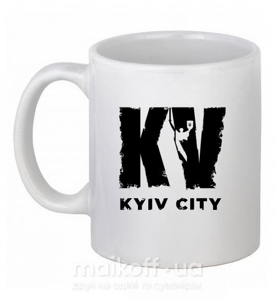 Чашка керамическая KV Kyiv City Белый фото