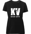 Женская премиум футболка KV Kyiv City Черный фото