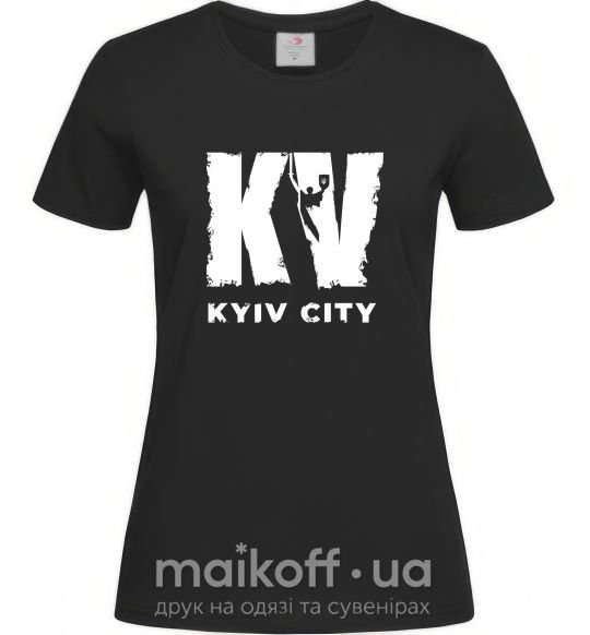 Женская футболка KV Kyiv City Черный фото