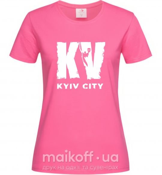 Женская футболка KV Kyiv City Ярко-розовый фото