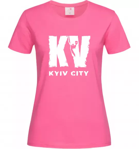 Женская футболка KV Kyiv City Ярко-розовый фото
