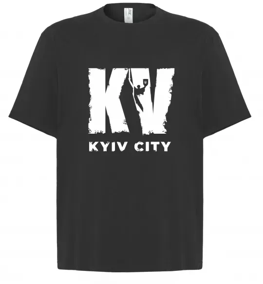 Футболка Оверсайз KV Kyiv City Чорний фото