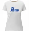 Жіноча преміум футболка Київ Білий фото