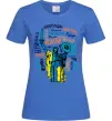Женская футболка Київ райони міста Ярко-синий Женская футболка Київ райони міста Ярко-синий фото