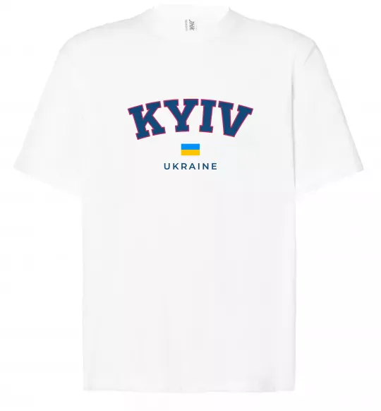 Футболка Оверсайз Kyiv Ukraine Білий фото