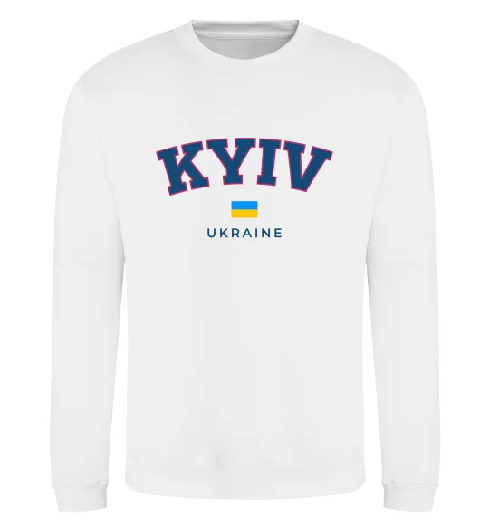 Світшот Kyiv Ukraine Білий фото