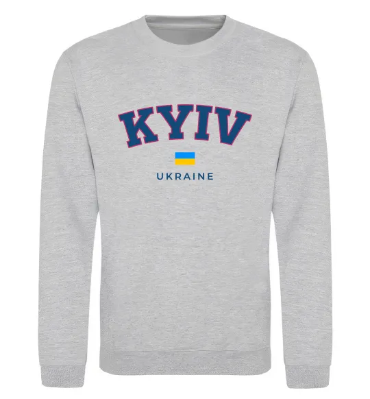 Світшот Kyiv Ukraine Сірий меланж фото