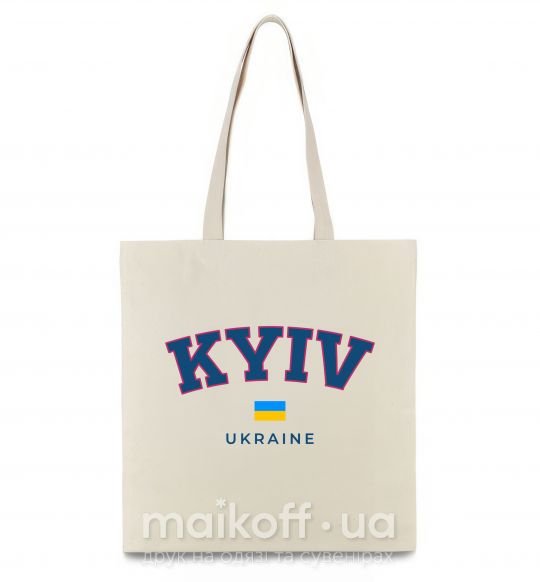 Эко-сумка Kyiv Ukraine Бежевый фото