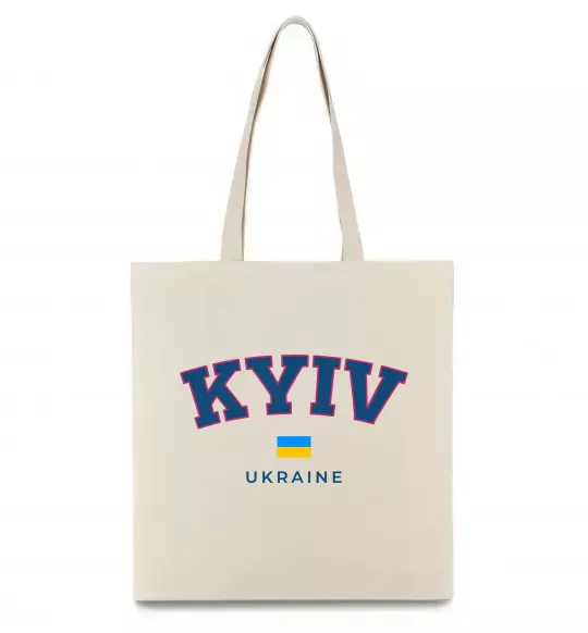 Эко-сумка Kyiv Ukraine Бежевый фото