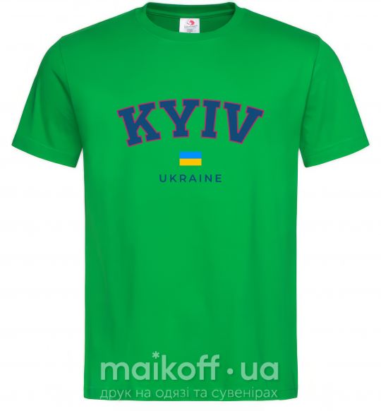 Мужская футболка Kyiv Ukraine Зеленый фото