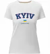 Жіноча преміум футболка Kyiv Ukraine Білий фото