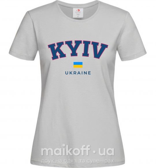 Женская футболка Kyiv Ukraine Серый фото