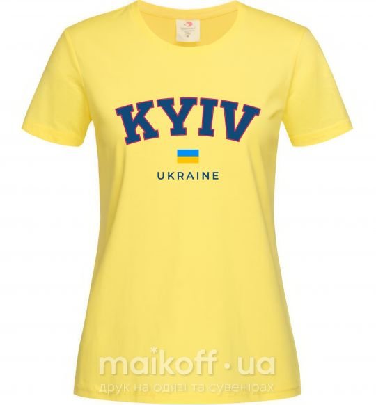 Женская футболка Kyiv Ukraine Лимонный фото