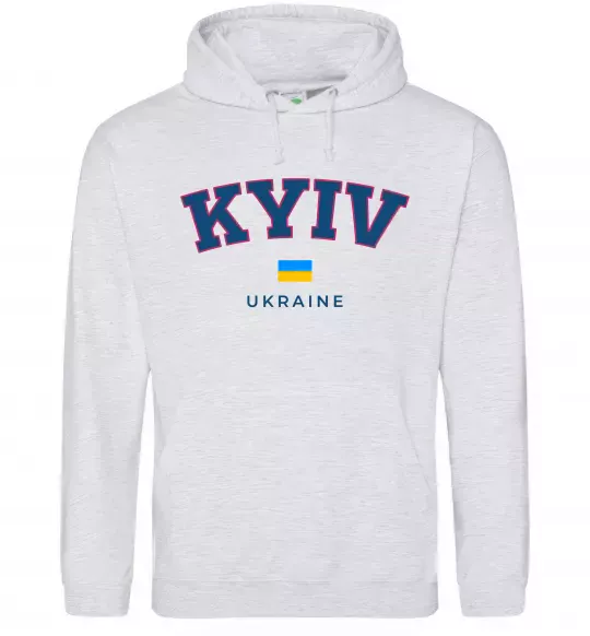 Женская толстовка (худи) Kyiv Ukraine Серый меланж фото