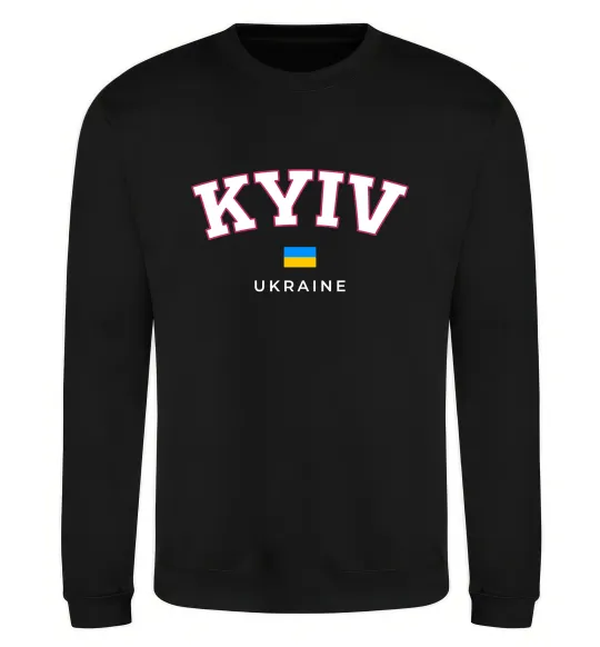 Світшот Kyiv Ukraine Чорний фото