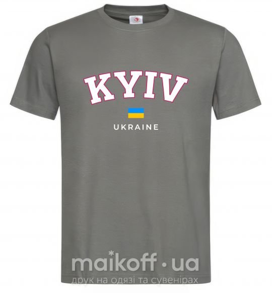 Чоловіча футболка Kyiv Ukraine Графіт фото