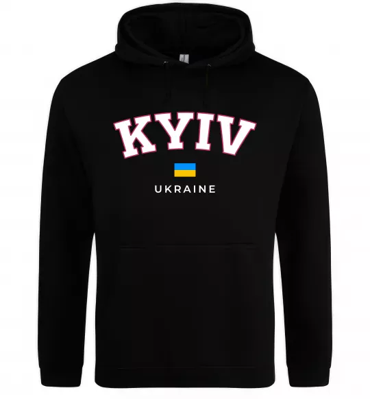 Мужская толстовка (худи) Kyiv Ukraine Черный фото