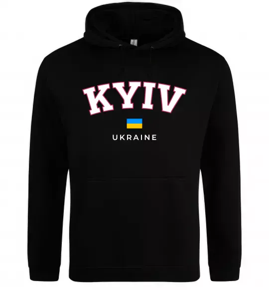 Женская толстовка (худи) Kyiv Ukraine Черный фото