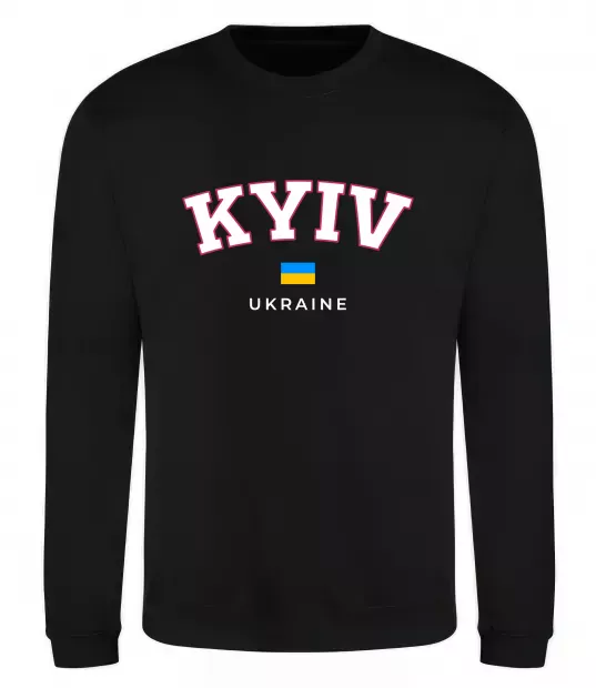 Свитшот Kyiv Ukraine Черный фото