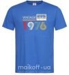 Мужская футболка Vintage limited edition XL Ярко-синий фото