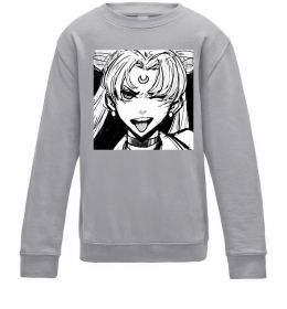Детский Свитшот Sailor moon black white C(5-6)
