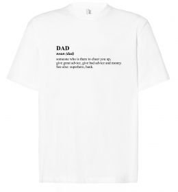 Футболка Оверсайз Dad superhero bank