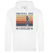 Мужская толстовка (худи) Football dad like a regular dad but cooler Белый Мужская толстовка (худи) Football dad like a regular dad but cooler Белый фото