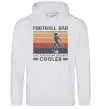 Мужская толстовка (худи) Football dad like a regular dad but cooler Серый меланж Мужская толстовка (худи) Football dad like a regular dad but cooler Серый меланж фото