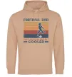 Мужская толстовка (худи) Football dad like a regular dad but cooler Песочный Мужская толстовка (худи) Football dad like a regular dad but cooler Песочный фото