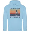 Чоловіча толстовка (худі) Football dad like a regular dad but cooler Блакитний фото