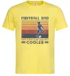 Чоловіча футболка Football dad like a regular dad but cooler Лимонний фото