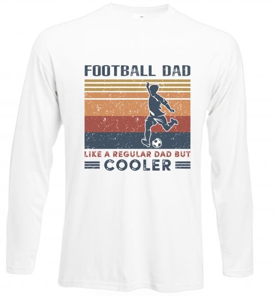 Реглан Football dad like a regular dad but cooler Белый фото