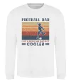Свитшот Football dad like a regular dad but cooler Белый фото