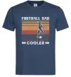 Чоловіча футболка Football dad like a regular dad but cooler Темно-синій фото