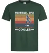 Чоловіча футболка Football dad like a regular dad but cooler Темно-зелений фото